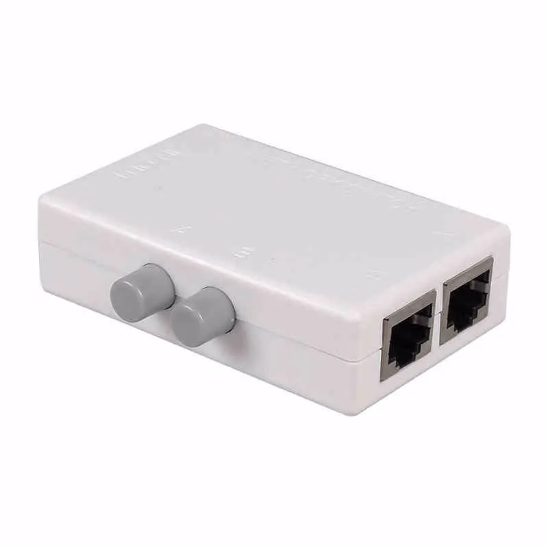 Мини коммутатор Flashcolor RJ45 с 2 портами сетевой поддержкой сети Ethernet двухканальный