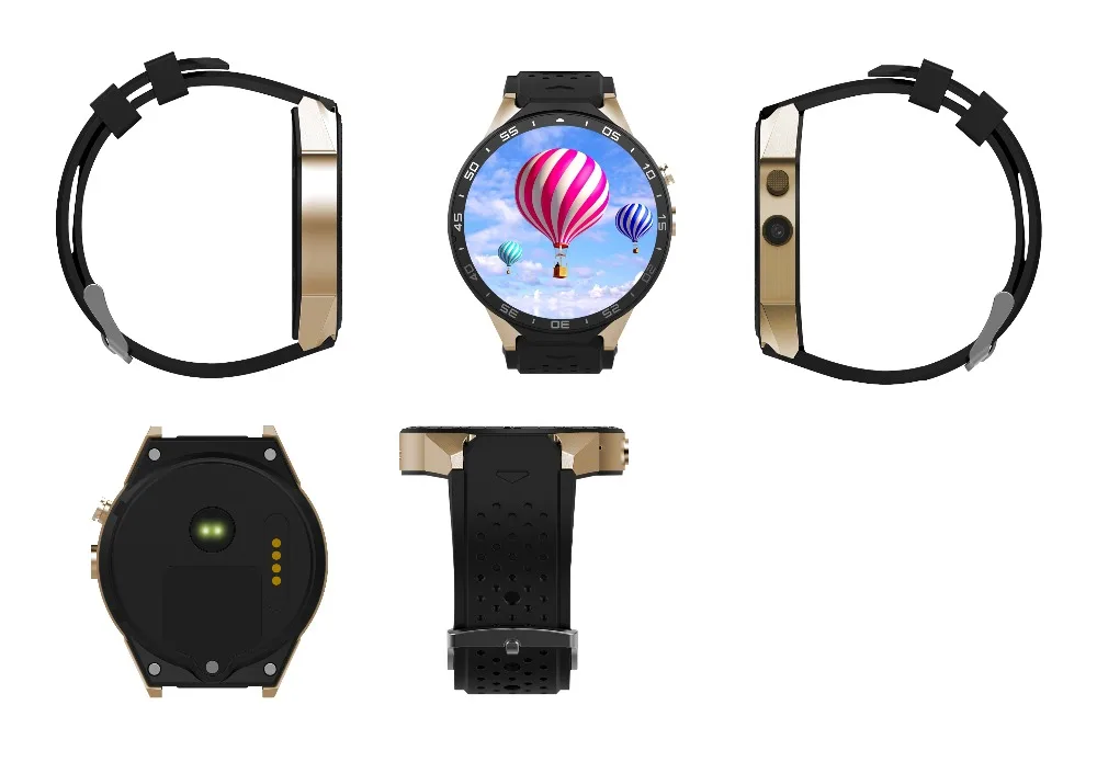 Kingwear KW88 Смарт часы Android 5 1 Smartwatch kw88 MTK6580 quad core 3g Bluetooth gps монитор сердечного ритма
