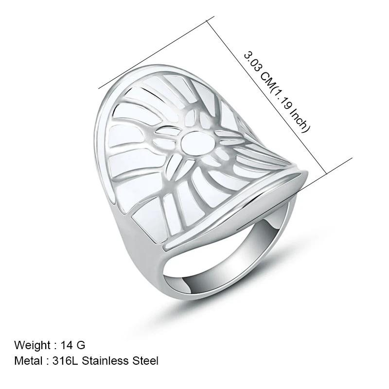 Новая мода разноцветный из нержавеющей стали цвет эмалевое кольцо на палец для