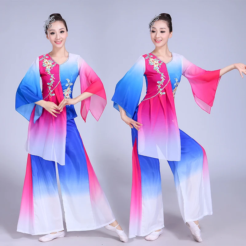 

Hanfu Женский костюм для китайских танцев Сценический костюм синий китайский традиционный костюм Древний китайский костюм платье hanfu