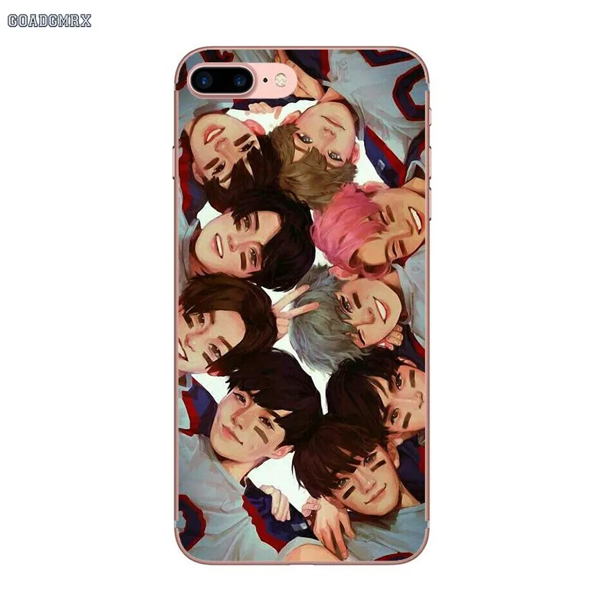 Прозрачные мягкие чехлы Kpop EXO XIUMIN SUHO для Samsung Galaxy J3 J5 J7 A3 A5 A7 2015 2016 2017 Note 3 4 5