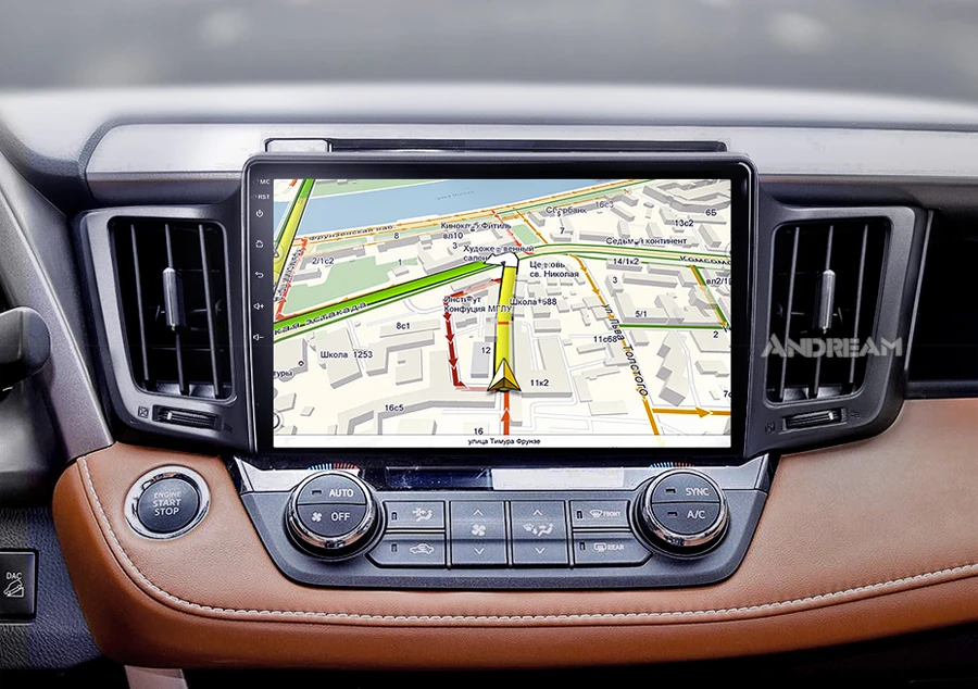 10 1 дюймовый экран Android 2013 четырехъядерный процессор GPS навигация для TOYOTA RAV4 2014 2016