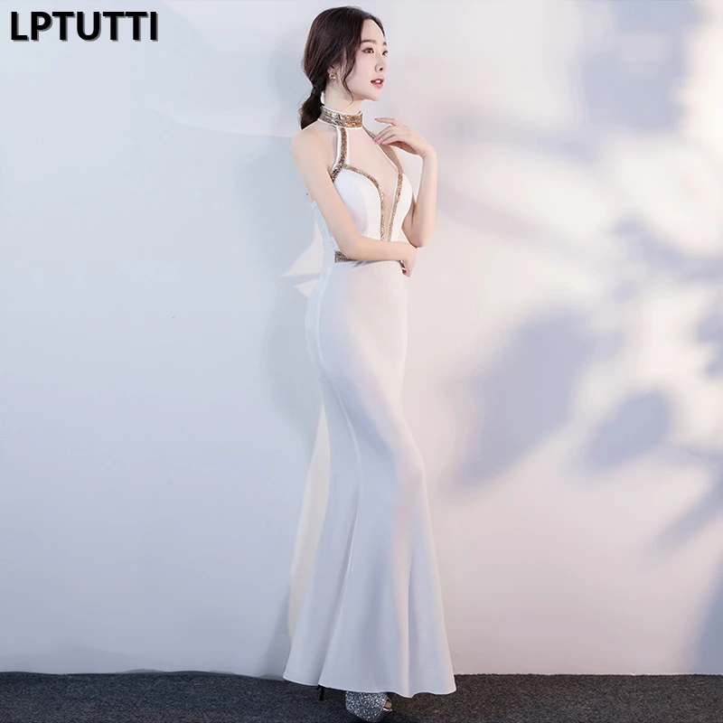 LPTUTTI Sequin New For Women Elegant Date Ceremony Party Prom Gown Formal Gala Luxury Long Evening Dress | Свадьбы и торжества
