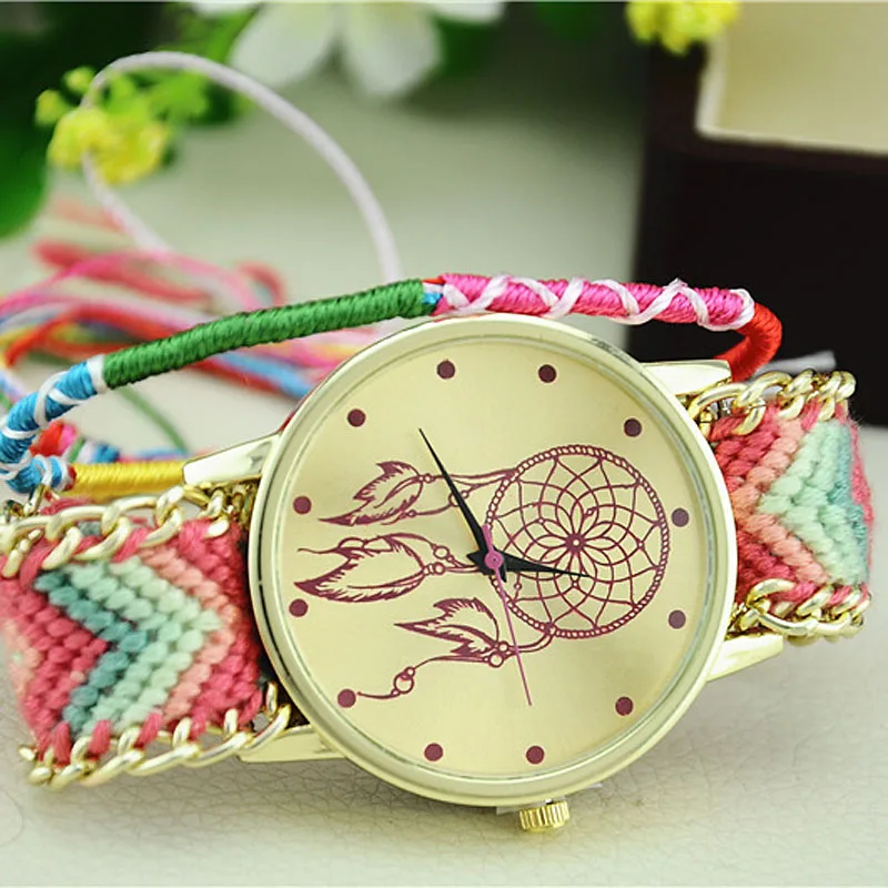 Dropshipping Women Leather Bracelet Watches Fashion Casual Friendship Wrist Relojes Mujer Relogio Feminino Clock #C | Наручные часы