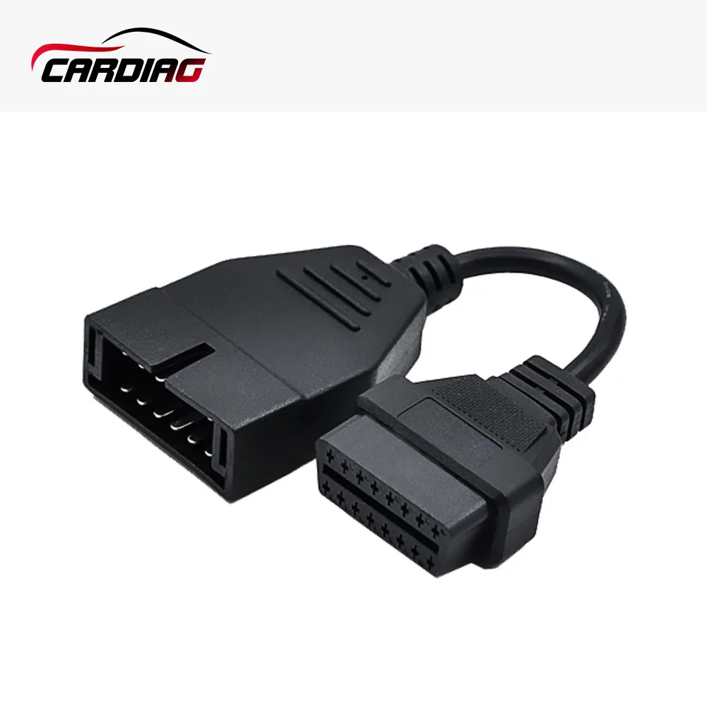 Высококачественный OBD/OBD2 разъем для G-M 12 PIN адаптер для 16 Pin диагностический инструмент кабель 12 PIN до 16 Pin OBDII кабель