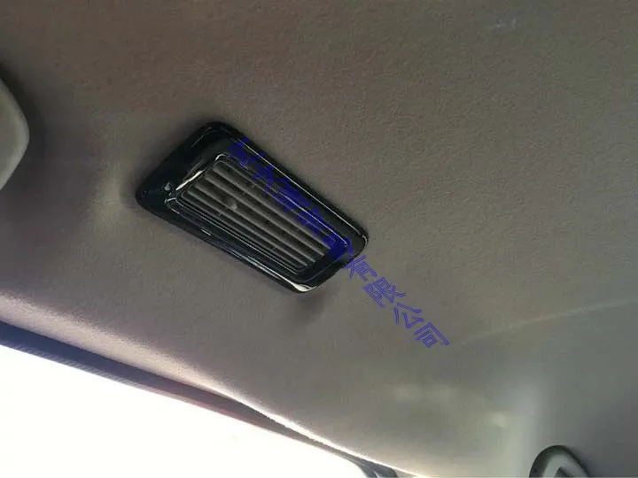 Для NISSAN SERENA C27 украшение автомобиля ABS пластик хром пианино черный Задняя крыша вентиляционное отверстие рамка накладка