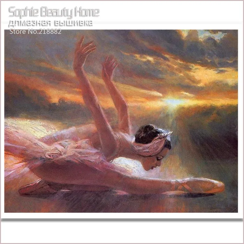 

Вышивка крестиком Мозаика 5D изображения для алмазной вышивки DIY алмазная живопись бисер вышивка девушка танцы под солнцем