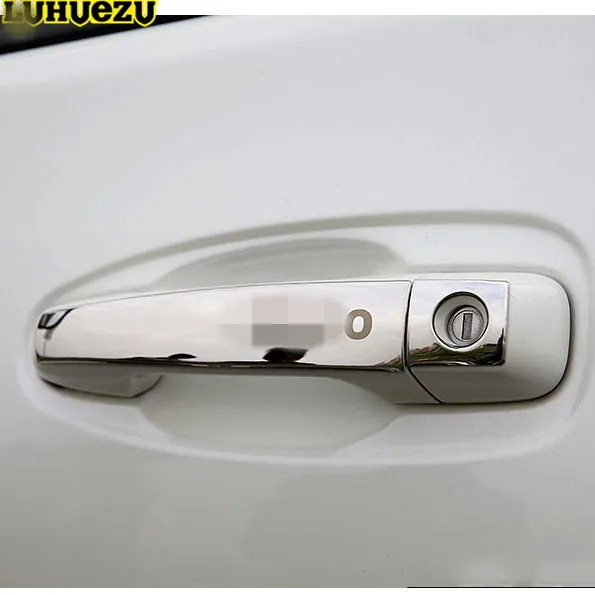Крышка дверной ручки Luhuezu из пластика или нержавеющей стали отделка чаши для Toyota