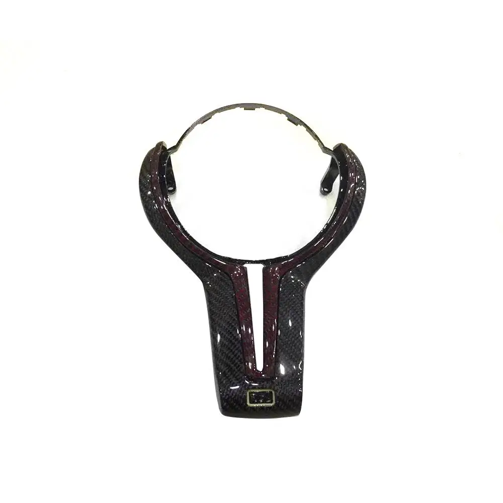 Скидка M3 F80 M4 F82 F83 внутренняя отделка из углеродного волокна для BMW M3 F80 M4 F82 F83 накладка на Руль украшение протектор автомобильные аксессуары