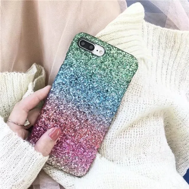 STROLLIFE Модные Красочные градиент блёстки блеск Чехол для iPhone 8 7 Plus 6 6s Роскошные
