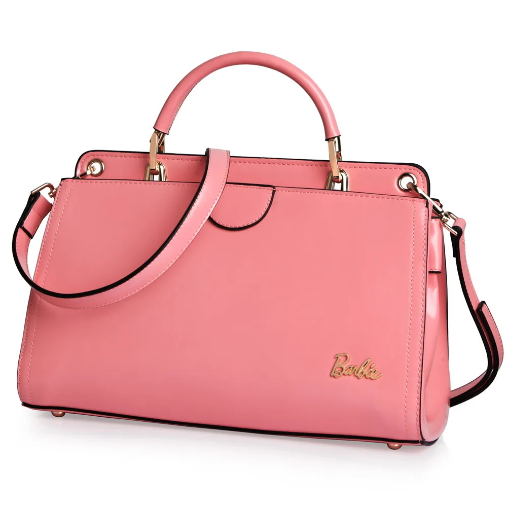 Барби женская сумка милый простой стиль Новая розовая из искусственной кожи