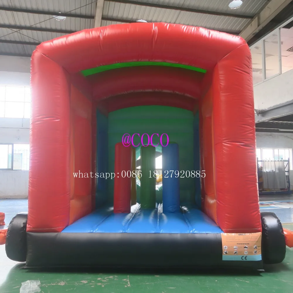 free air ship to door 6x4m inflatable bouncing castle bouncy train house with obstacle toys | Игрушки и хобби
