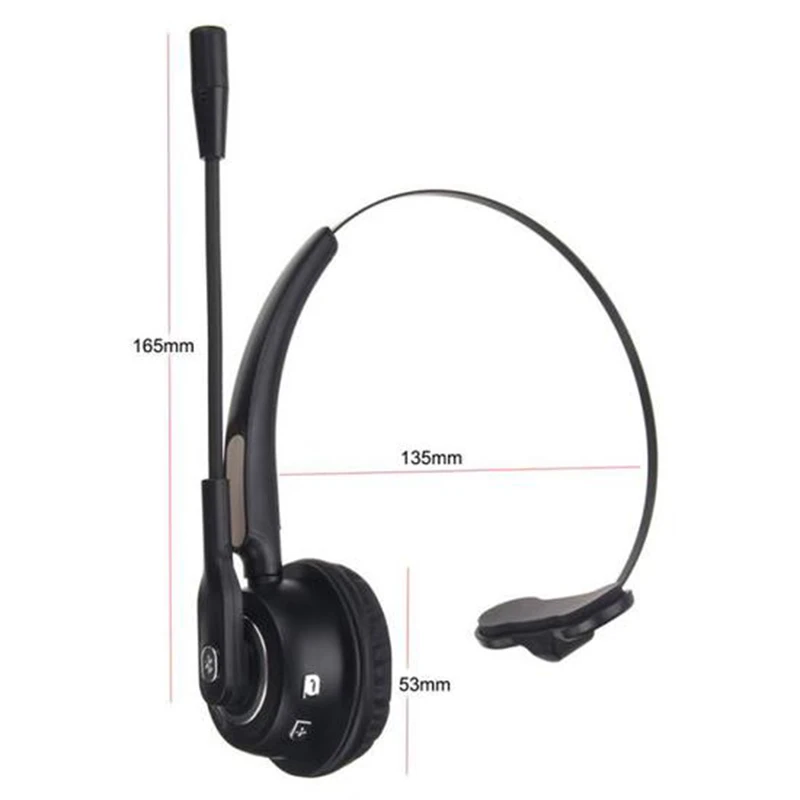 Моно Bluetooth гарнитура для колл-центра Беспроводные HD голосовые Дальнобойщики водители Наушники Громкая связь шумоподавление наушники с микрофоном