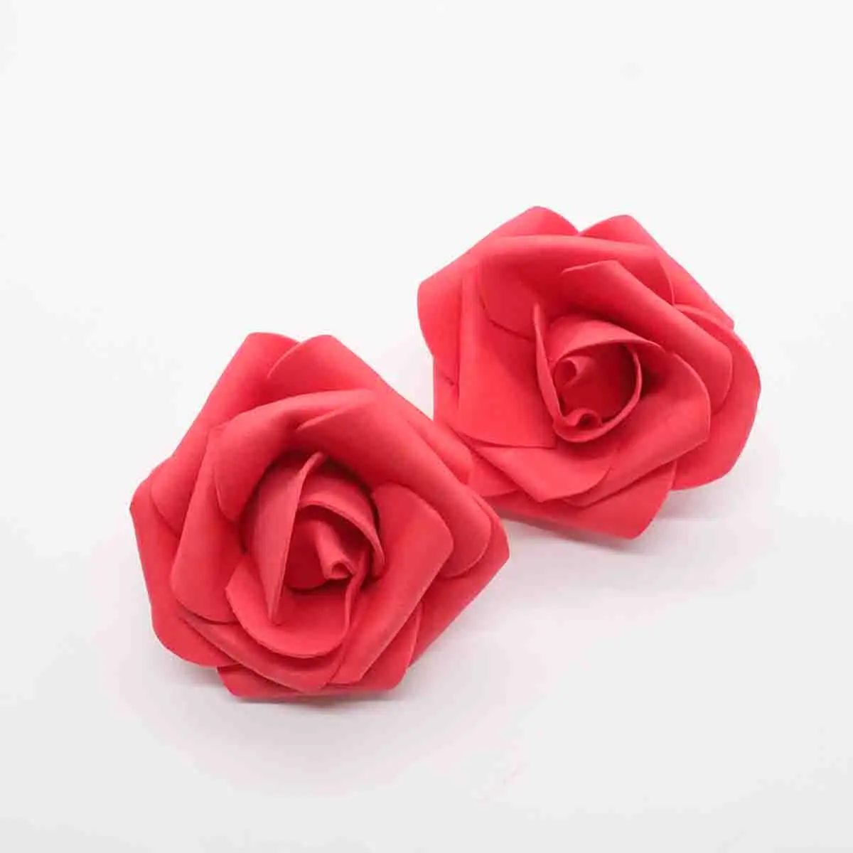 red 20 шт./лот, 6 см, искусственные цветы, свадебные украшения, ПЭ пена, розы, сделай сам, Флорес, скрапбукинг, венок, гирлянда, домашний декор - Цвет: red
