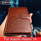 SRHE для Xiaomi Redmi 7A, чехол, флип, искусственная кожа, силиконовый кошелек, Магнитный чехол для телефона, для Xiaomi Redmi 7A 7 A Redmi7A, 5,45 