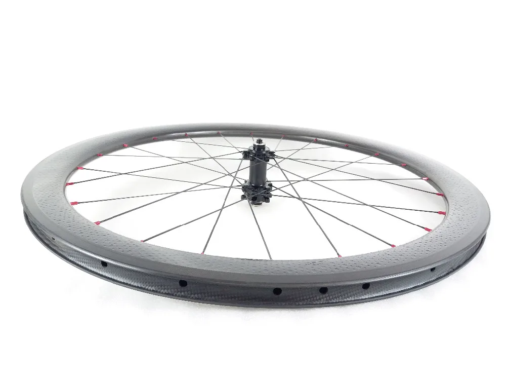 50 мм клинчер дисковый тормоз шоссейный велосипед углеродное переднее