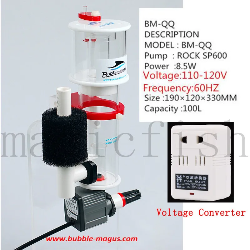QQ 110-120 V Скиммер для протеина bmq1 BMQQ2 BMQQ3 Коралловый Аквариум морской Коралл мини нано фильтр риф бак морской фильтр висячий на - Цвет: QQ 110-120 V