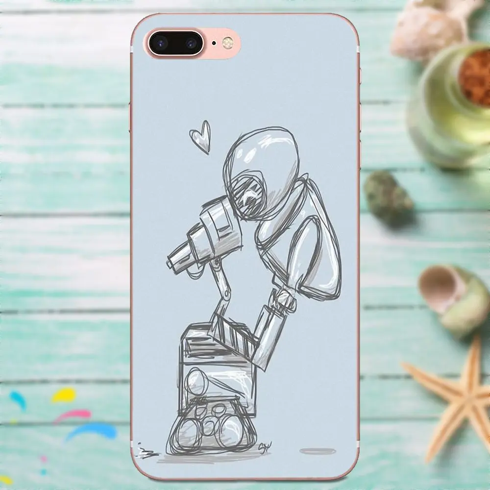 Best Friends Wall e And Eve для Xiaomi Mi3 Mi4 Mi4C Mi4i Mi5 Mi 5S 5X6 6X8 SE A1 Max Mix 2 Note 3 4 Мягкий силиконовый