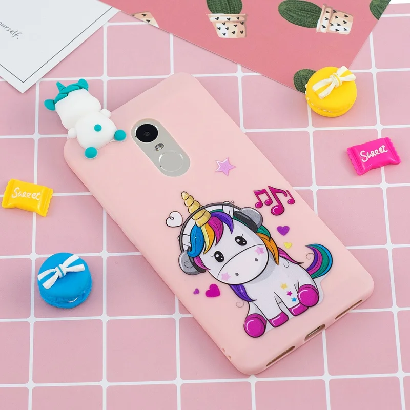 3D игрушки мультфильм чехол для Xiaomi Redmi Note 4 4X мягкий TPU конфеты силиконовый Чехол |