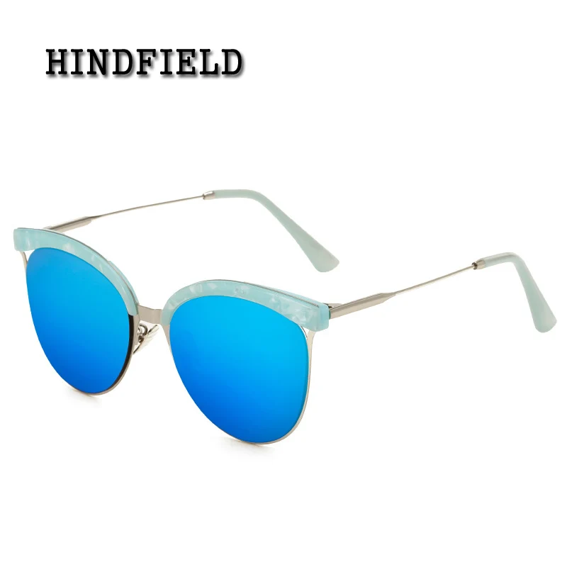 2017 Новая мода Солнцезащитные очки женские винтажные полу оправы женщин