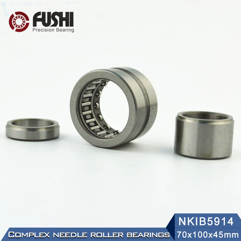 NKIB5914 комплексные подшипники 70*100*45 мм (1 шт.) игольчатый роликовый угловой