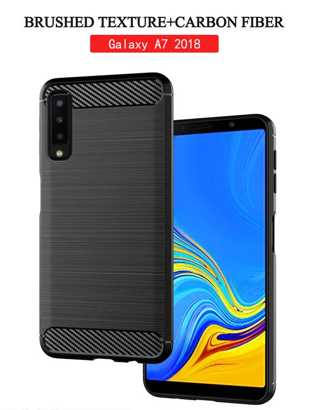 Чехол для Samsung Galaxy A7 2018 силиконовый чехол Броня бампер противоударный SM A750F