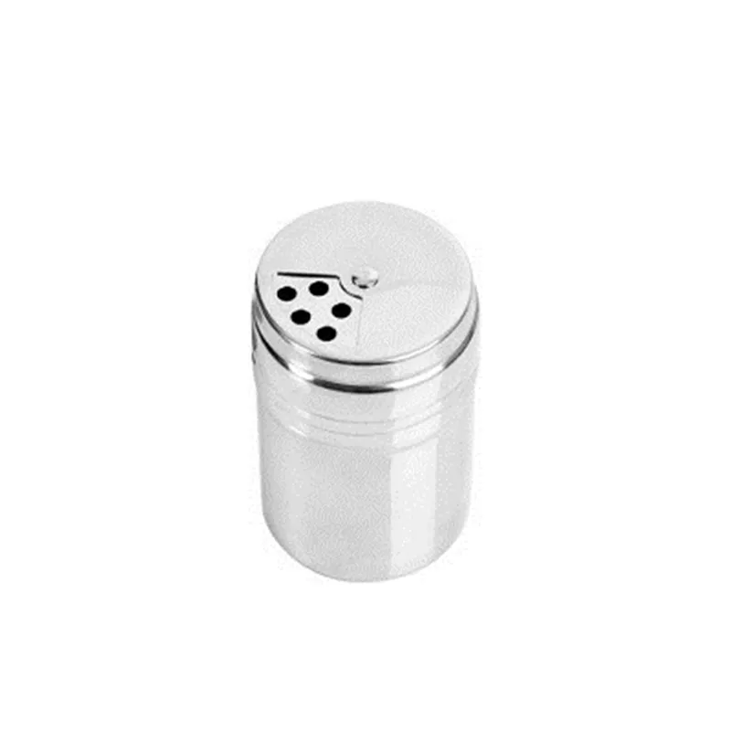 Outdoor Castor Portable Camping Picnic Barbecue Stainless Steel Spice Jar Salt Seasoning Can Rotating Cover Cook Equipment|Столовые