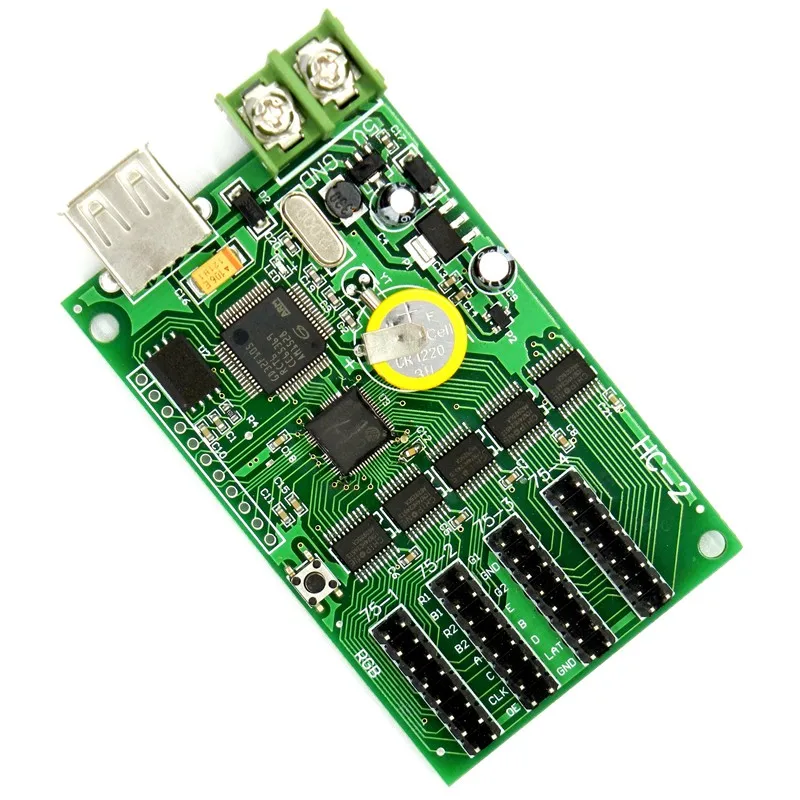 HC 2 USB асинхронный Светодиодный Управление карты 4 * HUB75e U диск видео Дисплей Lintel