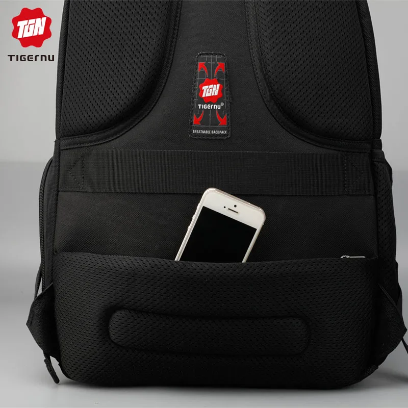 Tigernu Brand Men Laptop Backpack Fashion Trend Soild School for teenagers Female mochila Anti theft military backpack | Багаж и сумки