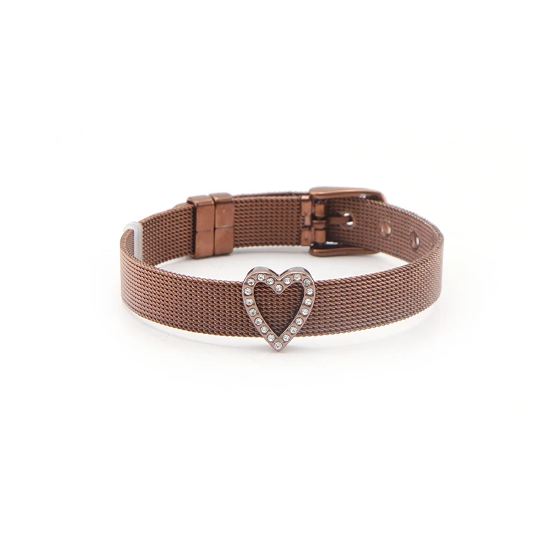 Somsoar ювелирные изделия кофейный браслет из нержавеющей стали с сеткой браслеты