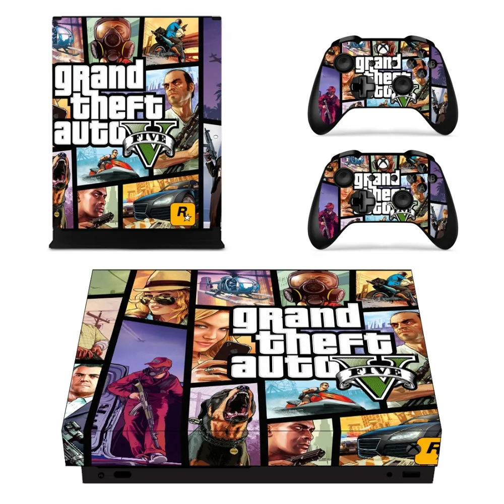 Grand Theft Auto V GTA 5 Лицевая панель кожаная консоль и наклейка на контроллер для