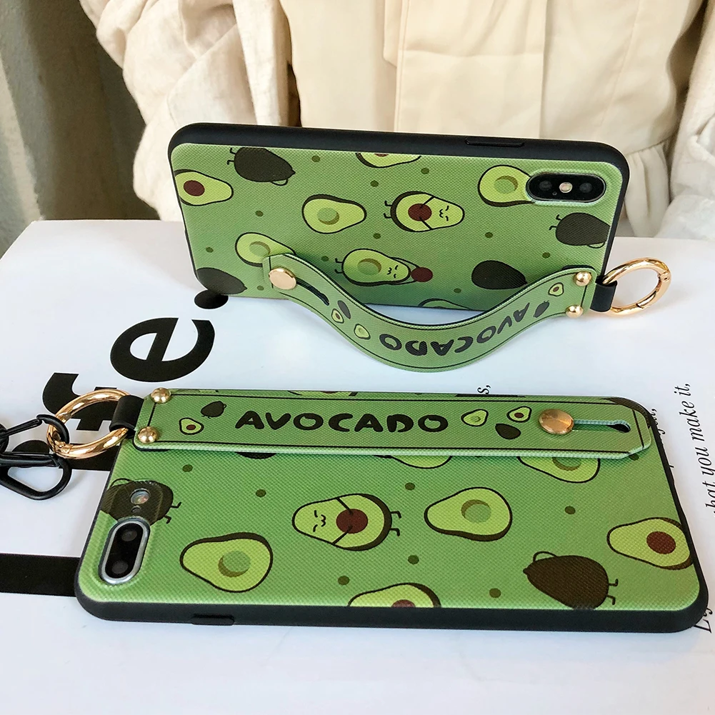 Summer Fruits Avocado Cases For iPhone XR XS Max 6 6S 7 8 Plus Soft TPU Back Cover Shell |