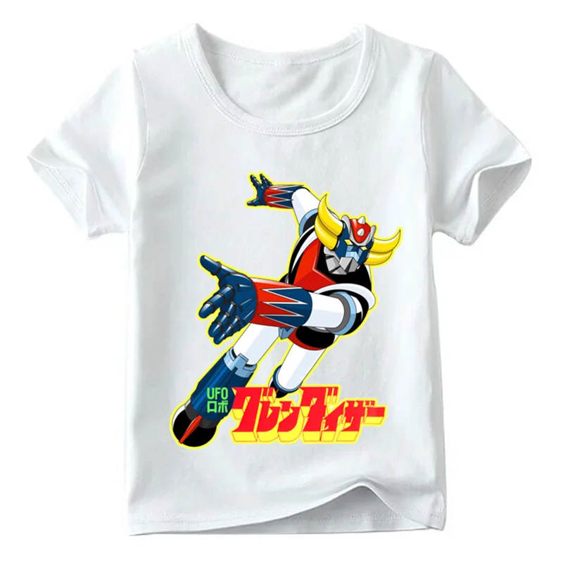 2019 Детская футболка Mazinger Z с японским комиксом и ретро принтом для мальчиков
