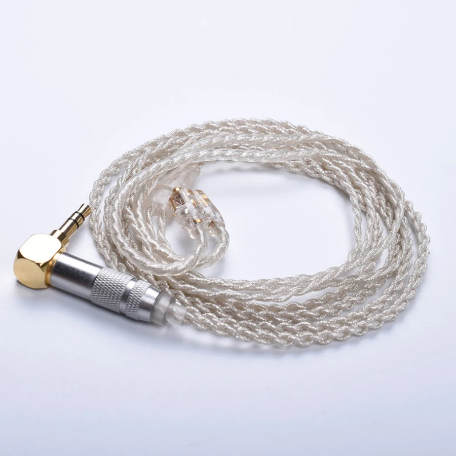 DIY Replacement MMCX Cable for Shure SE215 SE425 SE535 SE846 Earphone Silver Plating Line Headphone Wire with Heat Shrink Tubing |
