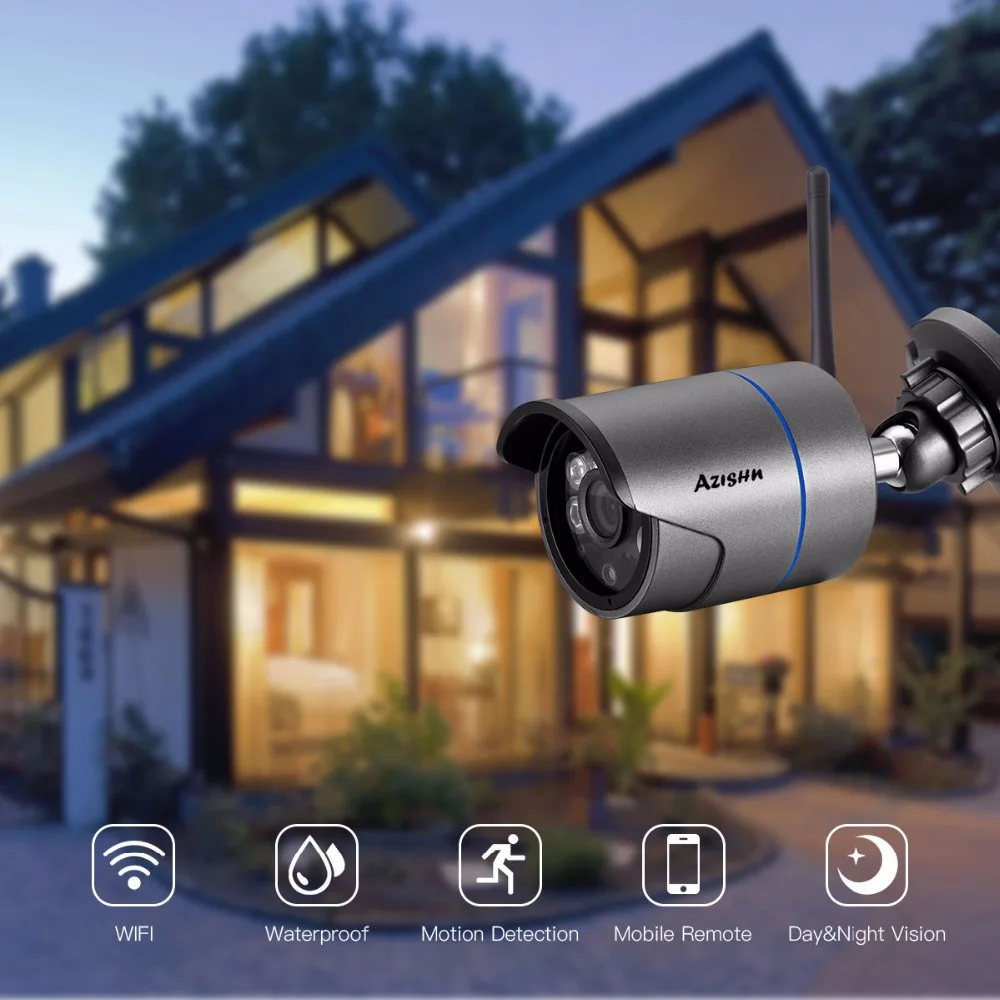 AZISHN Yoosee 720P 960P 1080P HD WiFi беспроводная камера безопасности уличная