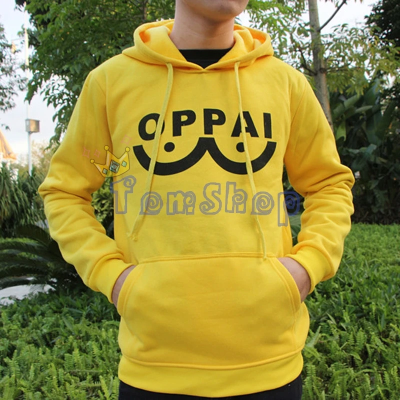 Аниме One Punch Man желтые толстовки с капюшоном верхняя одежда куртка плащ костюм для косплея бесплатная