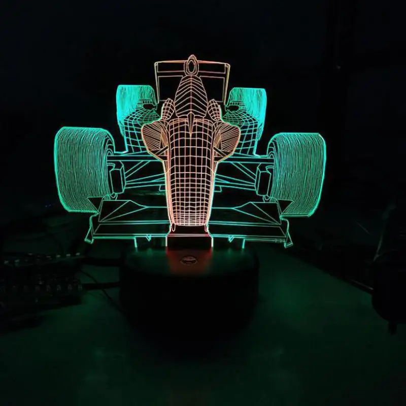 Новинка 3d светильники креативные Цветные настольные лампы сенсорная зарядка