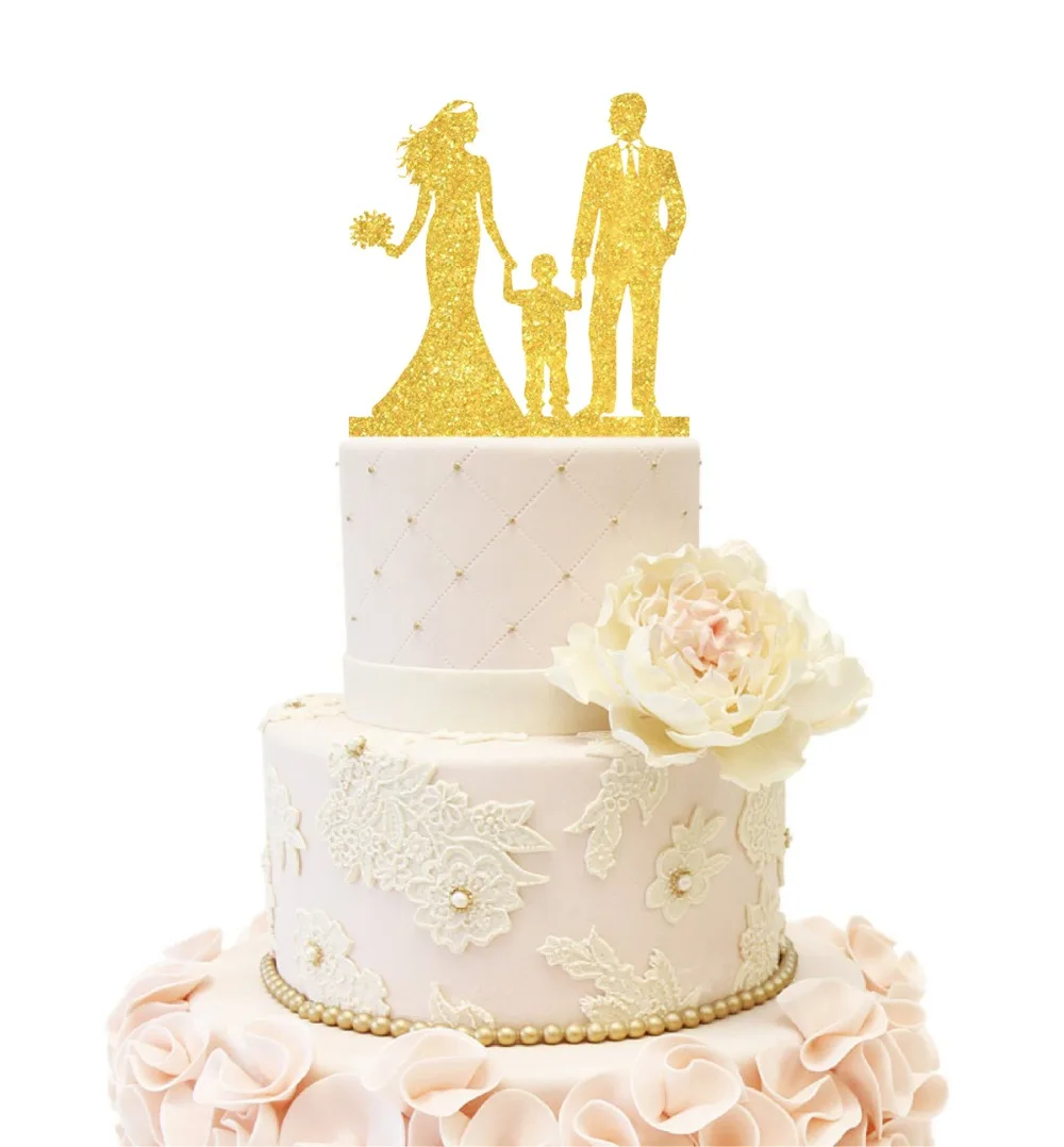 Топперы для тортов невесты и жениха с одним мальчиком на годовщину свадьбы