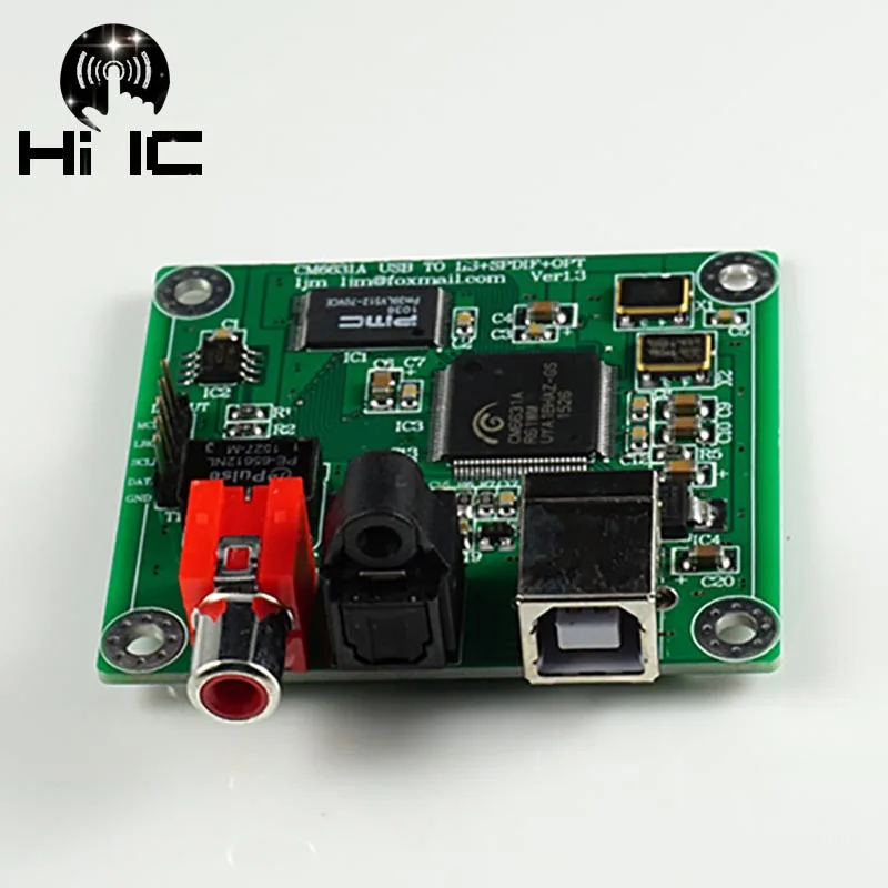 Цифровой интерфейсный Hi-Fi ЦАП CM6631A 24Bit 192K звуковая карта USB к коаксиальному выходу