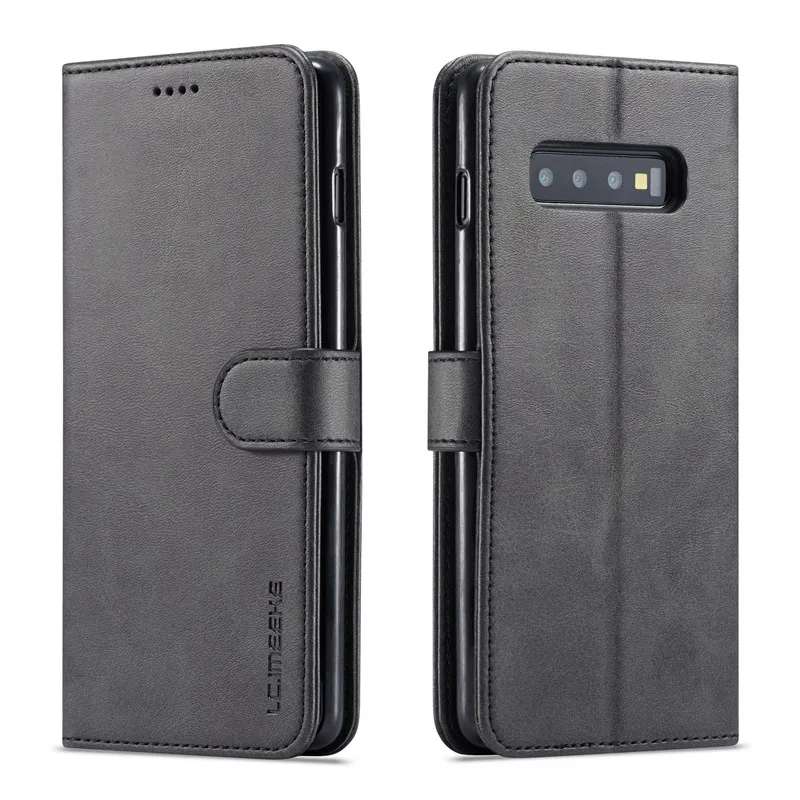 Роскошный кожаный чехол-бумажник для samsung Galaxy S10 S10 Plus с отделением для карт и подставкой, силиконовый мягкий чехол для samsung S10e чехол