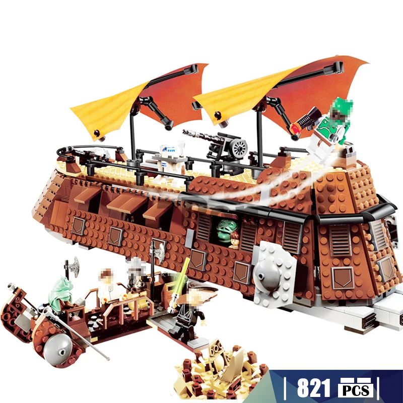 Совместимые с Lego 6210 кирпич игрушки хобби для детей 05090 821 шт. Star война серии Джаббы