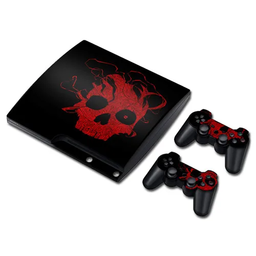 Череп, Каратель, кожа Наклейка для PS3 Slim playstation 3 консоли и контроллеры для PS3 скины наклейки виниловые - Цвет: 0485