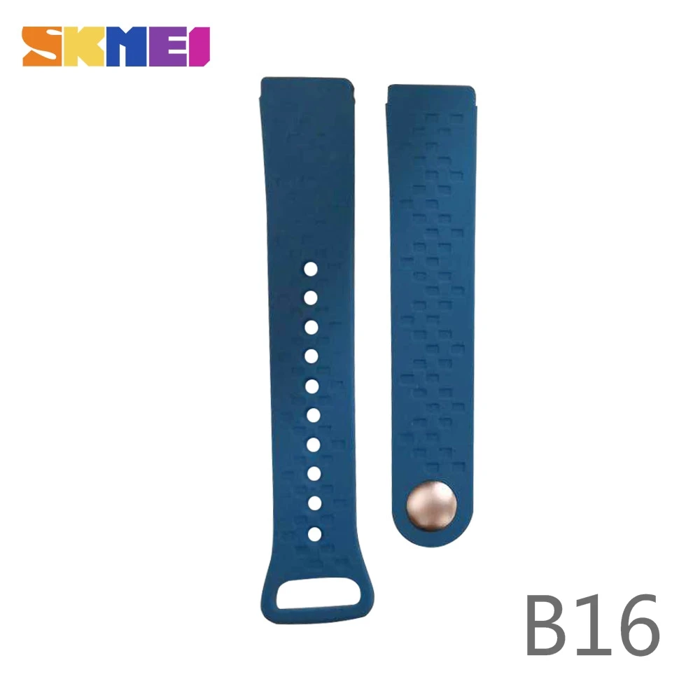 SKMEI B36/B16 силиконовый резиновый ремешок для мужчин спортивный дайвинг черный ремешок замена Смарт наручные часы ремень часы аксессуары