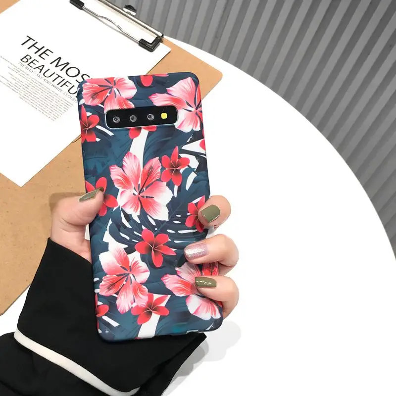 DCHZIUAN, для samsung S10 plus, чехол, модный, с изображением листьев растений, чехол для телефона, для samsung Galaxy S10, S9, S8 Plus, Note 8, 9, S9 Plus, Жесткий Чехол