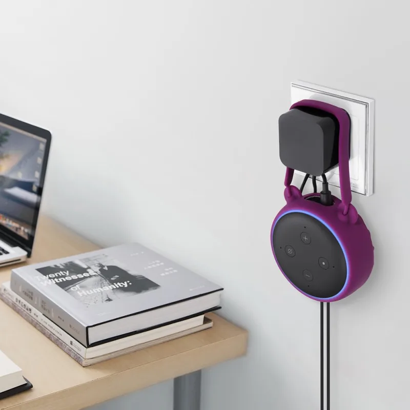 Настенное крепление вешалка для динамиков портативный силиконовый Съемный держатель Echo Dot 3 поколения