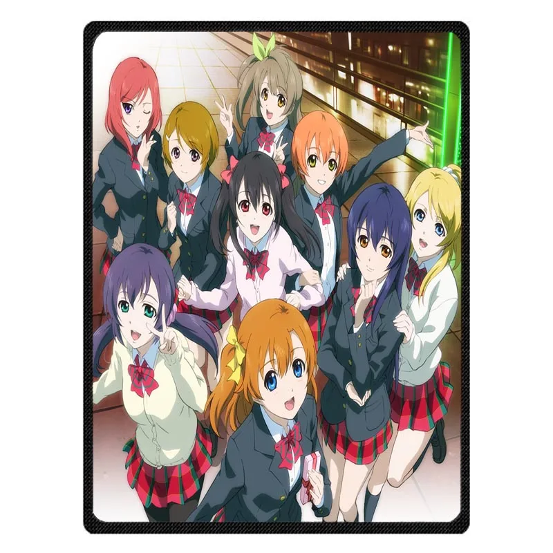 Love Live! Весенне-осеннее одеяло с принтом для школы Idol Project покрывало из кораллового