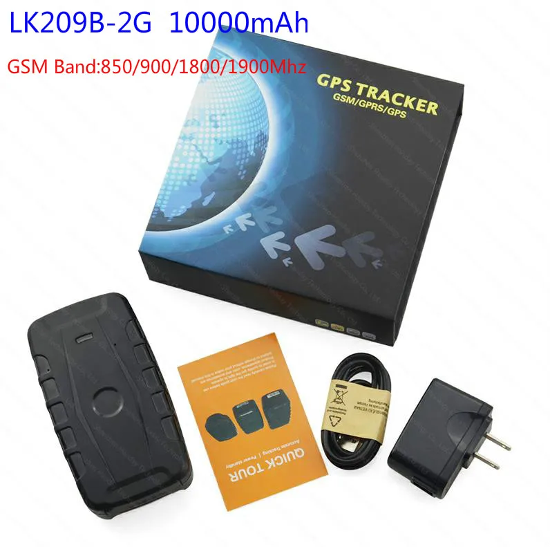 LK209B-2G With box LK209 трекер LK209A/LK209B/LK209C 2G 3g Автомобильный gps трекер локатор водонепроницаемый Магнит WCDMA GSM отслеживание в реальном времени отброшенная сигнализация - Цвет: LK209B-2G With box
