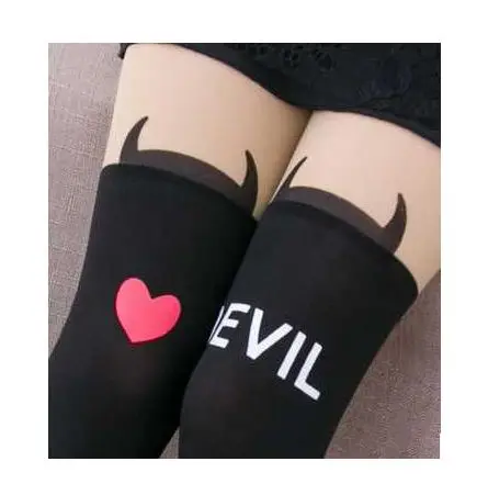 Devil 13 цветов, Милые Колготки с рисунком для девочек, милые бархатные Детские Колготки с рисунком «hello kitty», детские лоскутные танцевальные колготки для девочек, штаны - Цвет: Devil