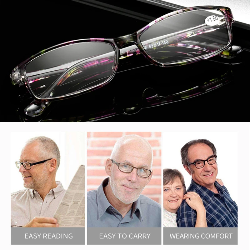 TOEXPLORE ore Модные женские очки для чтения мужские портативные пресбиопические Очки