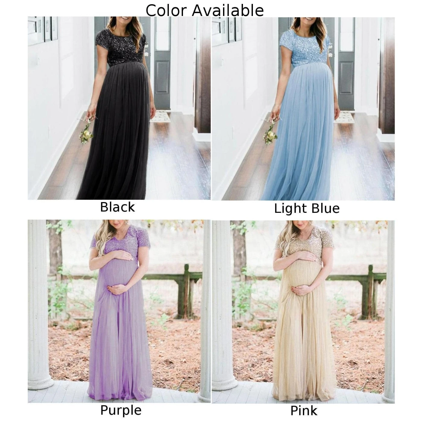 Женские Коктейльные Вечерние платья с блестками и сеткой для беременных|Женские